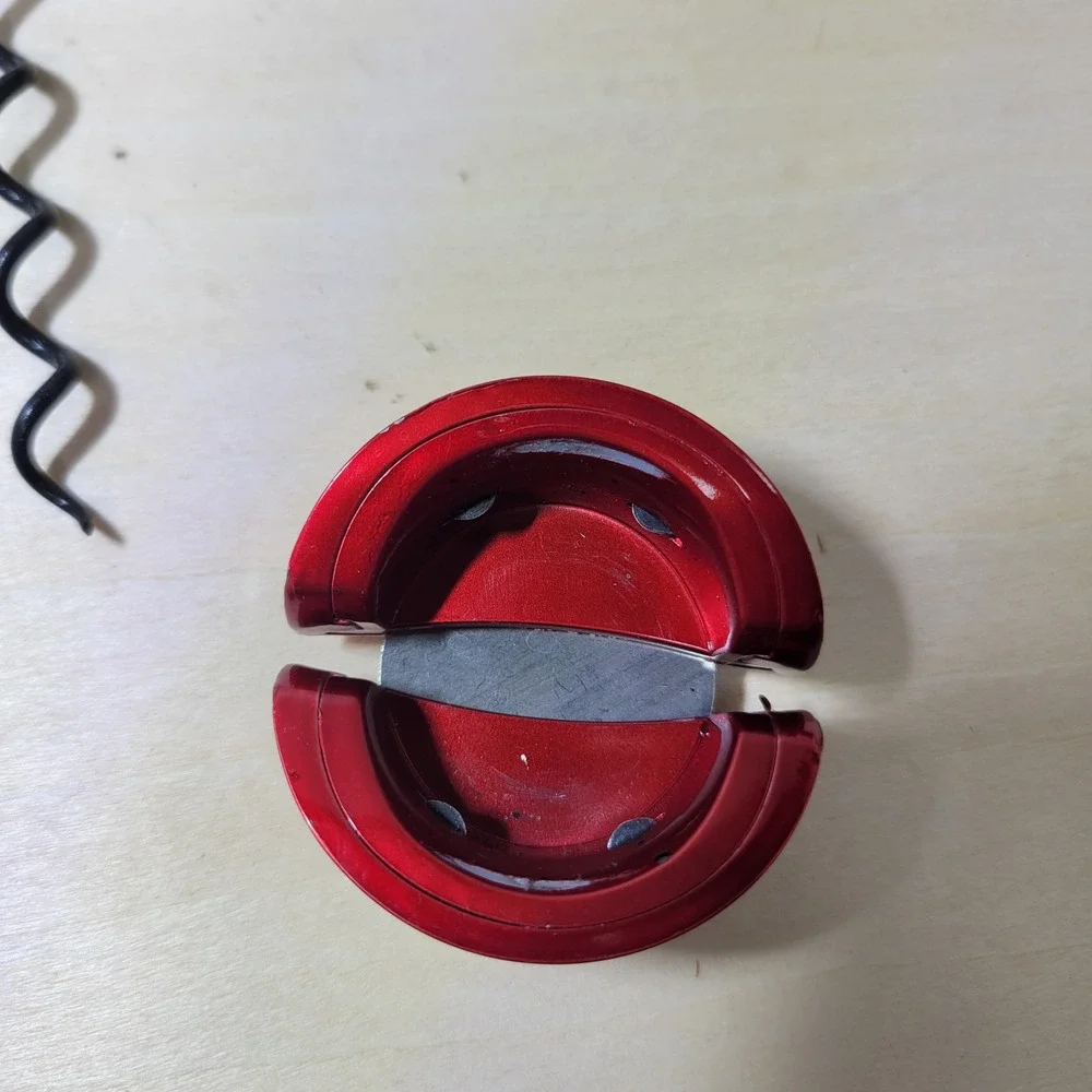 Original Rabbit Corkscrew Wine Opener Foil Cutter Extra‎ Spiral Red Metrokane